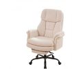 Ergonomic Big And Tall Executive Office Chair with Retractable Footrest Cross Legged Design for Comfortable Seating