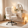 Ergonomic Big And Tall Executive Office Chair with Retractable Footrest Cross Legged Design for Comfortable Seating