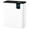 Large Room Home Air Purifier ,White, Auto Air Quality Monitor, Powerful Filter Captures Dust, Pet Dander & Pollen