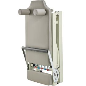 Foldable Pilates Reformer, Pilates Workout Machine for Home Gym Studio Use, Pilates Bed with Dual Resistance- Spring & Cord