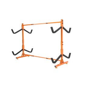 Freestanding Kayak Storage Rack, Kayak Stand for 4 Kayak Canoe Paddleboard, Heavy-duty Steel Kayak Hanger Holder with Padded Arms and Adjustable Width