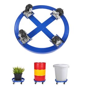 55 Gallon Drum Dolly, 2000 lbs Load Capacity, Heavy-Duty Barrel Dolly with Cross Braces and 4 Swivel Caster Wheels