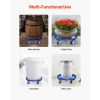 55 Gallon Drum Dolly, 2000 lbs Load Capacity, Heavy-Duty Barrel Dolly with Cross Braces and 4 Swivel Caster Wheels