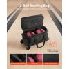 Bowling Ball Bag, 2 Ball Double Roller Bowling Bag with Wheels