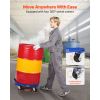55 Gallon Drum Dolly, 2000 lbs Load Capacity, Heavy-Duty Barrel Dolly with Cross Braces and 4 Swivel Caster Wheels