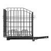 Scooter Rear Basket, Folding Metal Wire Basket, Heavy Duty & Spacious Cargo Basket, Works with 1-inch Receiver, Compatible with Most Golden