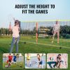Badminton Net, Height Adjustable Volleyball Net, 14ft Wide Foldable Pickleball Net, Portable Easy Setup Tennis Net Set with Poles, Stand and Carry Bag