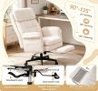 Ergonomic Big And Tall Executive Office Chair with Retractable Footrest Cross Legged Design for Comfortable Seating