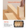 Pilates Box for Reformer, 25x17x9 In Pilates Reformers Sitting Box for Exercises, Premium PU and Wood Pilates Equipment Accessory, Improve Strength