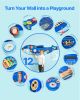 Orca Activity Wall Busy Board Panels, 12 Activities, Montessori Sensory Wall Toy for Kids 3-12 Years, Montessori Learning Activity Center