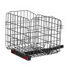 Scooter Rear Basket, Folding Metal Wire Basket, Heavy Duty & Spacious Cargo Basket, Works with 1-inch Receiver, Compatible with Most Golden