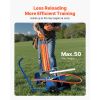 Clay Target Thrower, Max 50 Clays Pigeon Thrower, 55+ Yards Automatic Skeet and Trap Launcher on Wheels - with Adjustable Angle