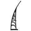 HT-300 x 100 Household Application Door & Window Rain Cover Eaves Brown Board & Black Holder