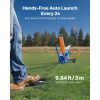 Clay Target Thrower, Max 50 Clays Pigeon Thrower, 55+ Yards Automatic Skeet and Trap Launcher on Wheels - with Adjustable Angle