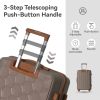 3-Piece Luggage Set Travel Lightweight Suitcases with Rolling Wheels, TSA lock & Moulded Corner, Carry on Luggages for Business, Trip, (20"/24"/28")