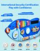 Orca Activity Wall Busy Board Panels, 12 Activities, Montessori Sensory Wall Toy for Kids 3-12 Years, Montessori Learning Activity Center