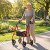Folding Rollator Walker with Seat for Seniors